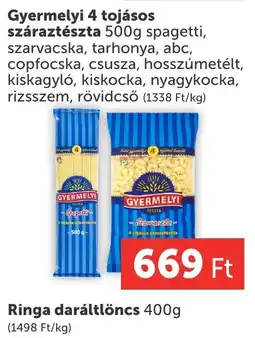PRIVÁT Gyermelyi 4 tojásos száraztészta ajánlat