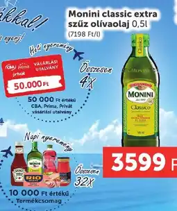 PRIVÁT Monini classic extra szűz olívaolaj ajánlat