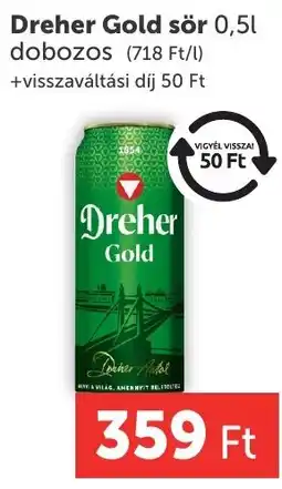 PRIVÁT Dreher Gold sör ajánlat