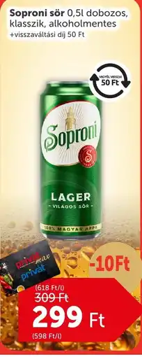PRIVÁT Soproni lager ajánlat