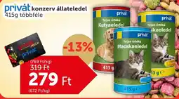PRIVÁT Privat konzerv állateledel ajánlat