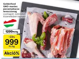 Tesco Goldenfood GMO-mentes pecsenyekacsa levescsomag ajánlat