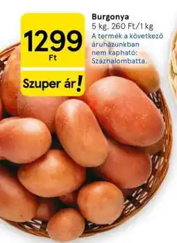 Tesco Burgonya ajánlat