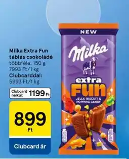 Tesco Milka Extra Fun táblás csokoládé ajánlat