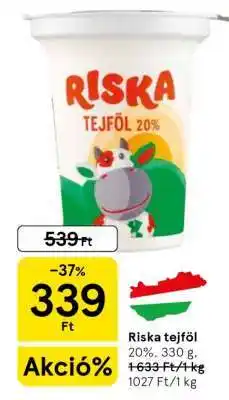 Tesco RISKA TEJFÖL ajánlat