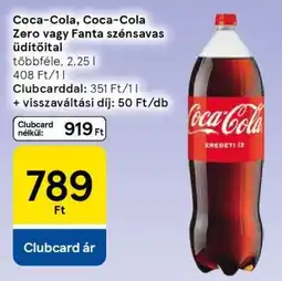 Tesco Coca-Cola, Coca-Cola Zero vagy Fanta szénsavas üdítőital ajánlat