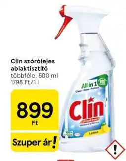 Tesco Clin szórófejes ablaktisztító ajánlat