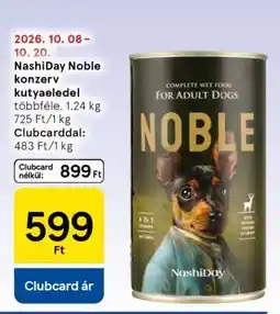 Tesco NashiDay Noble konzerv kutyaeledel ajánlat