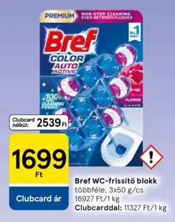 Tesco Bref WC-frissítő blokk ajánlat