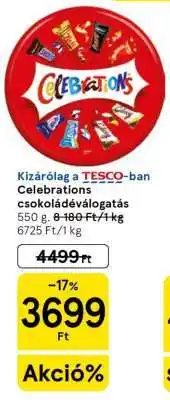 Tesco Celebrations csokoládéválogatás ajánlat