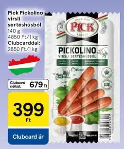 Tesco Pick Pickolino virsli sertéshúsból ajánlat