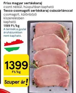 Tesco Friss magyar sertéskaraj ajánlat