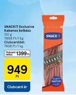 Tesco SNACK!T Exclusive Kabanos kolbász ajánlat