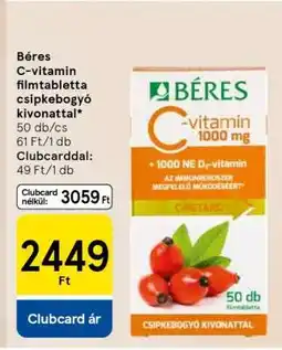 Tesco Béres C-vitamin filmtabletta csipkebogyó kivonattal ajánlat