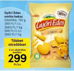 Tesco Győri Édes omlós keksz ajánlat