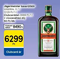 Tesco Jägermeister keserűlikőr ajánlat