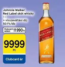Tesco Johnnie Walker Red Label Skót Whisky ajánlat