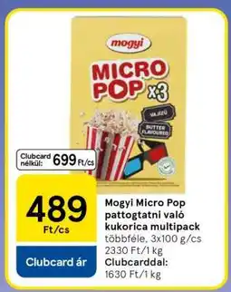 Tesco Mogyi Micro Pop pattogtatni való kukorica multipack ajánlat
