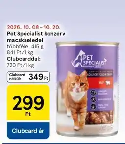 Tesco Pet Specialist konzerv macskaeledel ajánlat