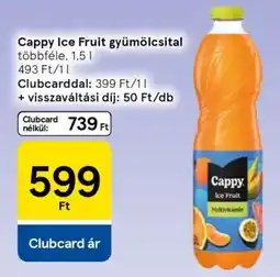Tesco Cappy Ice Fruit gyümölcsital ajánlat