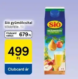 Tesco Sió gyümölcsital ajánlat