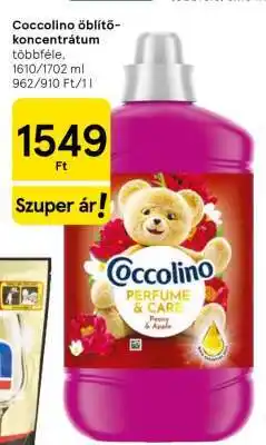 Tesco Coccolino Öblítő Koncentrátum ajánlat