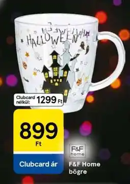 Tesco F&F Home bögre ajánlat
