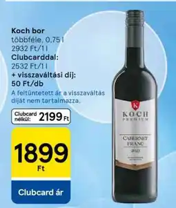 Tesco Koch bor ajánlat