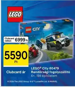 Tesco LEGO City 60479 Rendőrségi fogolyszállító ajánlat