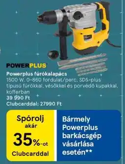 Tesco Powerplus fúrókalapács ajánlat