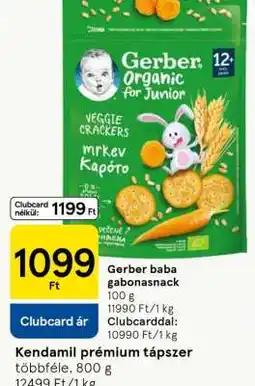 Tesco Gerber baba gabonasnack ajánlat