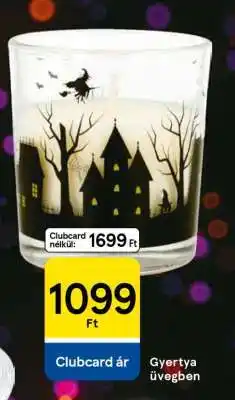 Tesco Gyertya üvegben ajánlat