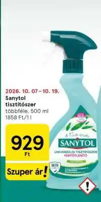 Tesco Sanytol tisztítószer ajánlat