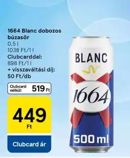 Tesco 1664 Blanc dobozos búzasör ajánlat