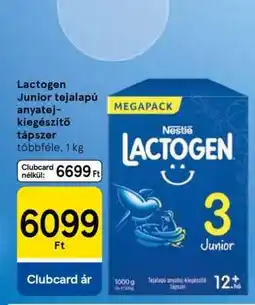 Tesco Lactogen Junior tejalapú anyatej-kiegészítő tápszer ajánlat