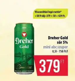 Coop Dreher Gold sör 5% ajánlat