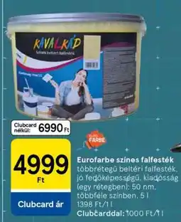 Tesco Eurofarbe színes falfesték ajánlat