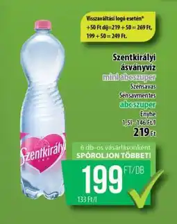 Coop SZENTKIRÁLYI Ásványvíz ajánlat