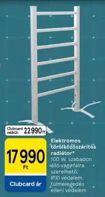 Tesco Elektromos törölközőszárítós radiátor ajánlat