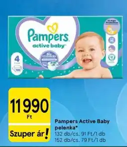 Tesco Pampers Active Baby pelenka ajánlat