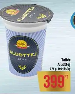 Coop Tallér aludttej ajánlat