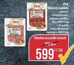 Coop PICK Rákóczi szalámi ajánlat