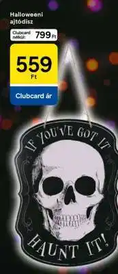 Tesco Halloweeni ajtódísz ajánlat