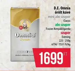 Coop D.E. Omnia őrölt kávé ajánlat