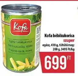 Coop Kofa bébikukorica ajánlat