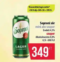 Coop Soproni sör ajánlat