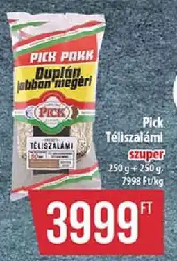 Coop PICK Téliszalámi ajánlat