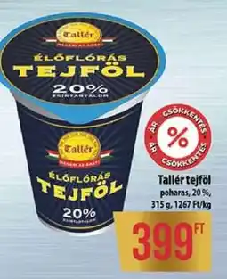 Coop Tallér tejföl ajánlat