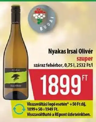 Coop NYAKAS Irsai Olivér ajánlat