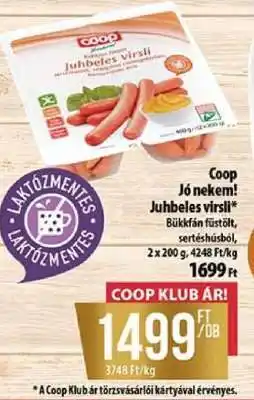 Coop Coop Jó nekem! Juhbeles virsli ajánlat